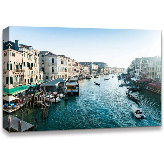 IDEA4WALL Landscape Canvas Wall Art Italy City Canvas Prints Modern Home Wall Decor, 12"x18"