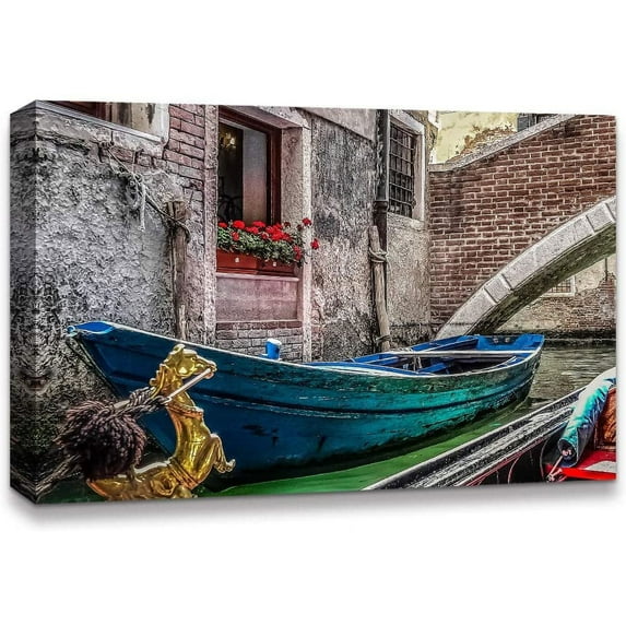 IDEA4WALL Landscape Canvas Wall Art Italy City Canvas Prints Modern Home Wall Decor, 16"x24"