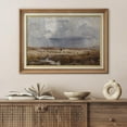 thumbnail image 1 of IDEA4WALL Premium Frame Wall Art Blue Cloudy Sky & Rangeland Antique Print Nature Wilderness Illustrations Fine Art Colorful Country Wall Decor for Living Room, Office - 26"x36" Natural, 1 of 5