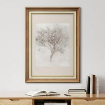 IDEA4WALL Premium Frame Wall Art Storm Clouds Over Countryside Lake Vintage Classic Print Farmhouse Scenery Illustrations Fine Art Colorful Country Wall Decor for Living Room, Office - 26"x36" Natural