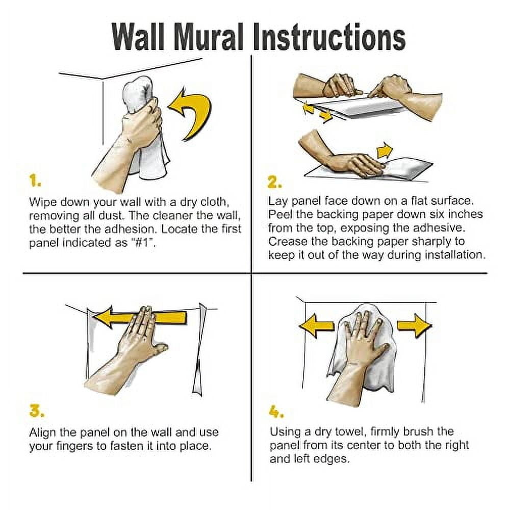 IDEA4WALL Removable Wall Sticker/Wall Mural Storybook Rocketship Magic ...