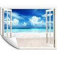 thumbnail image 1 of IDEA4WALL Wall Murals Fake White Window with Blue Sky Removable Wallpaper Peel and Stick Wall Stickers - 24x32 inches, 1 of 4