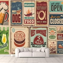 IDEA4WALL Wall Murals for Bedroom Beautiful Vintage Pictures Collection Collage Removable Wallpaper Peel and Stick Wall Stickers