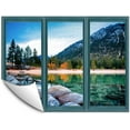 thumbnail image 1 of IDEA4WALL Wall Murals for Bedroom Fake Window Beach Blue Window Removable Wallpaper Peel and Stick Wall Stickers - 24x32 inches, 1 of 4