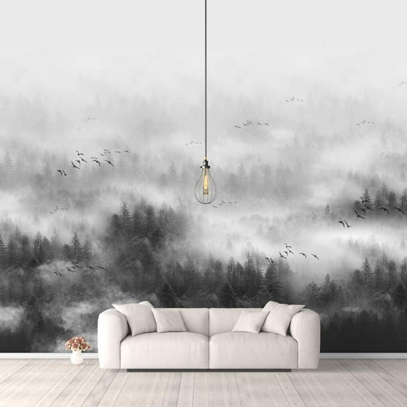 IDEA4WALL Wall Murals for Bedroom Traditional Chinese Landscape View Large Removable Wallpaper Peel and Stick Wall Stickers