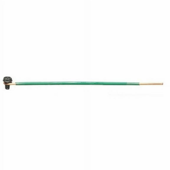 IDEAL 30-3390 Grounding Tail, 14 AWG Solid Wire, 8 in L, Loop/Stripped End Terminal