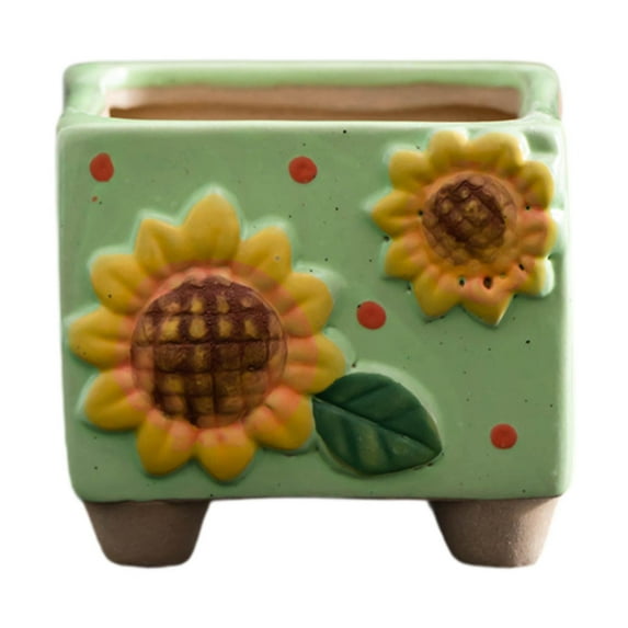 IDEAL Ceramic Planter Creative Flowerpot Ideal Gift Decorative Plant Pot for Green