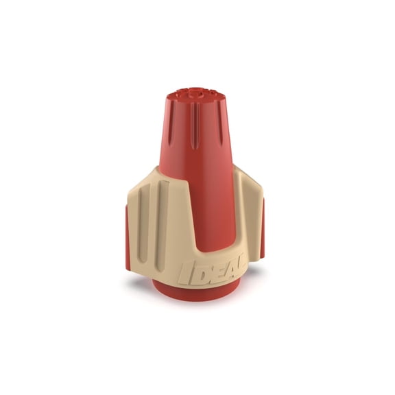 IDEAL Electrical Twister PRO (30-644J) Red/Tan Wire Connector, Jar of 500 SMOOTH Twist-On Wire Nuts Connectors for 22 to 8 AWG with SureGrip Comfort Overmold