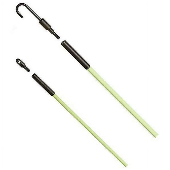 IDEAL Lightweight Telescoping Fishing Rod, 12 ft Fiberglass, 2lb