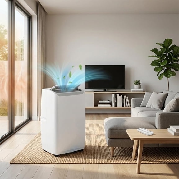 14,000 BTU Portable Air Conditioner with Remote, 3-in-1 Cooling, Fan and Dehumidifier, Quiet 50dB Sleep Mode, 24H Timer, Washable Filter, Cools Up to 750 Sq. Ft.