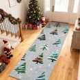 thumbnail image 1 of IDEALHOUSE 2x6ft Grey Christmas Area Rugs, Soft Washable Festive Accent Rug, Non Slip Backing, Short Pile, Foldable, Easy Clean, Comfortable for Living Room, Entryway, Bedroom, Holiday Décor, 1 of 7