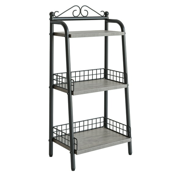 IDEALHOUSE 3-Tier Bathroom Ladder Shelf, Bathroom Organizers and Storage, Freestanding Ladder Shelf for Bathroom Living Room Balcony Kitchen