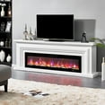 thumbnail image 1 of IDEALHOUSE 60in Electric Fireplace, Ultra-Thin Recessed or Wall Mounted, Multi-Flame Colors, Remote, App, Timer, Modern Heater for Living Room, Bedroom, Office, 1 of 9