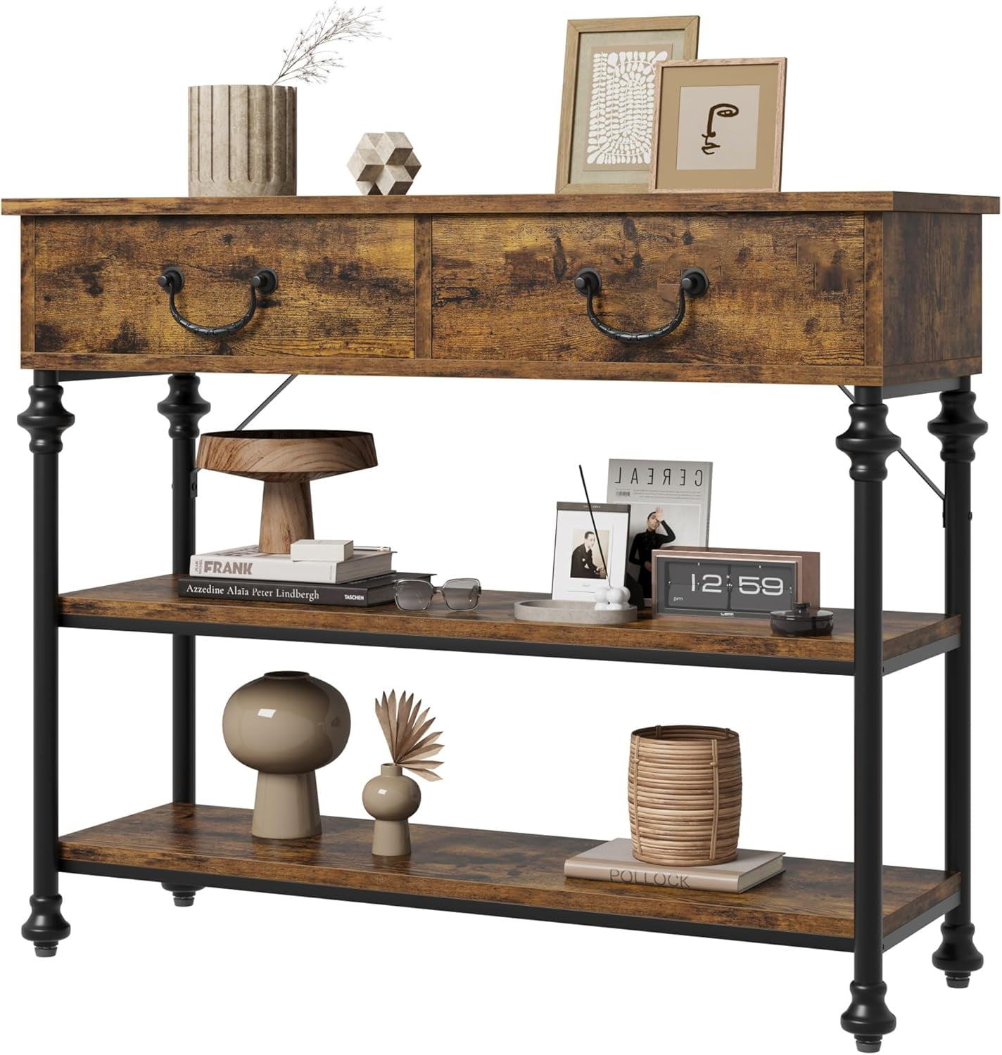 IDEALHOUSE Console Tables for Entryway, Small Entryway Table with 2 ...