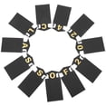 thumbnail image 1 of IDEANATEGRATE 1 Set Happy Graduation Banner Black Paper Rectangle for Kindergarten and Primary School Graduates, 1 of 8