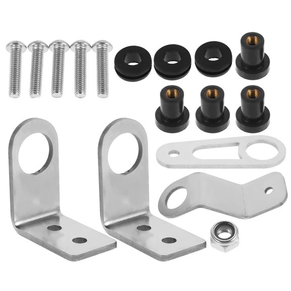 IDEANATEGRATE 1 Set Radiator Bracket Kit Metal Car Radiator Modification Accessories Mounting Brackets 9.00X3.00X0.30in