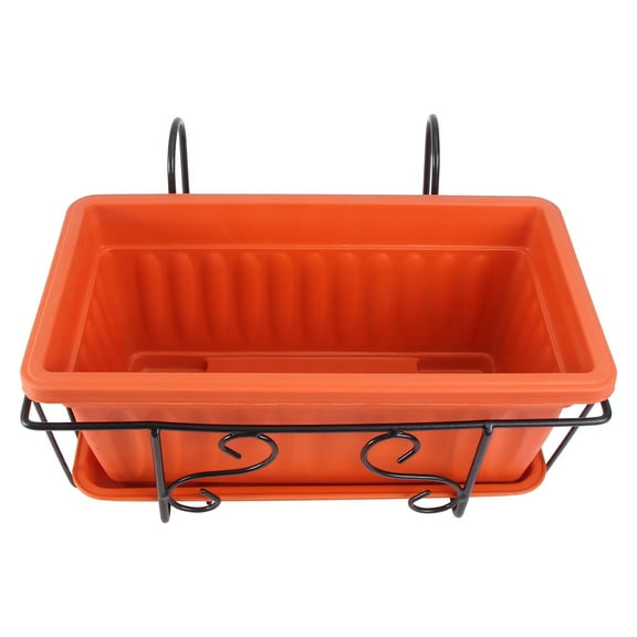 IDEANATEGRATE 1 Set Rectangular Flower Pot Stand for Homeowners 13.8x7.5in