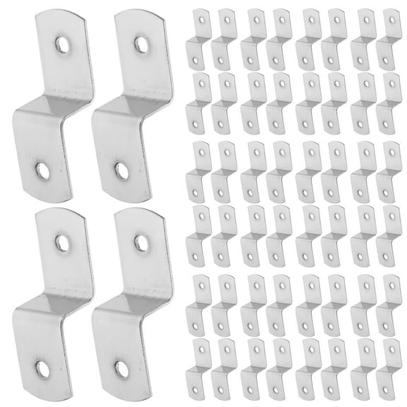 IDEANATEGRATE 100Pcs Frame Support Bracket Picture Framing Supplies 1.4X0.5X0.3in for Picture Frames and Art Display