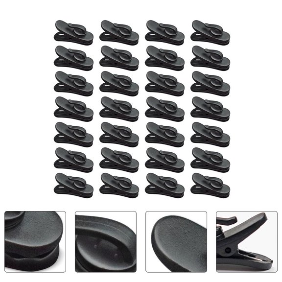 IDEANATEGRATE Rotating Earphone Holder 100Pcs Lightweight Portable Durable Plastic Clips