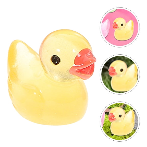 IDEANATEGRATE Multi-Color Resin Duck Adornment for Bonsai and Garden Decor, 100Pcs