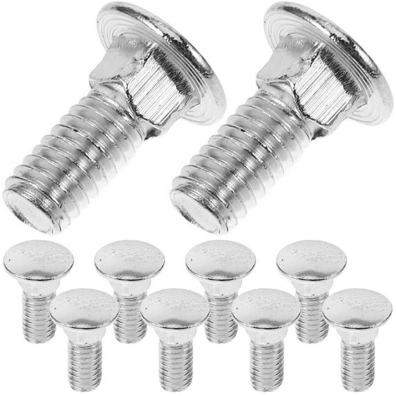 IDEANATEGRATE 100Set Carbon Steel Zinc Plated Carriage Bolts for Wheel Studs