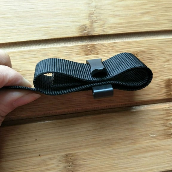 IDEANATEGRATE 10Pcs Belt Clip for Hunting Saddle Accessories Black Rectangular