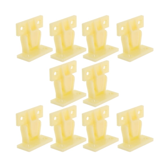 IDEANATEGRATE Cabinet Stoppers Diy Enthusiasts Beige Abs Plastic 10Pcs