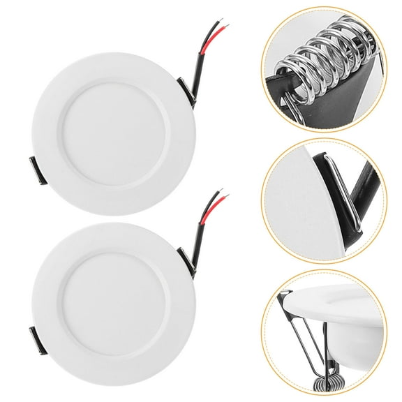 IDEANATEGRATE 10Pcs Rv Lights Led Down Light For Indoor Metal Round Brightness Energy Efficient