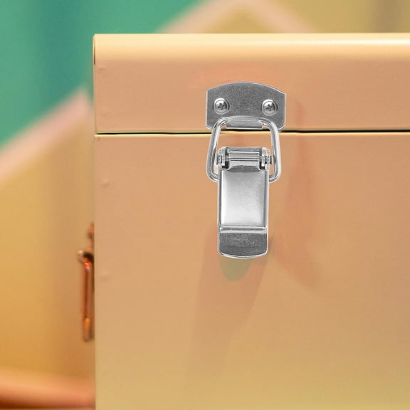 IDEANATEGRATE 10Pcs Square Silver Toggle Latch for Toolbox Chest Case Box Home Use Office Use Warehouse Use Cabinet Lock