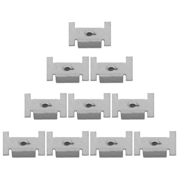 IDEANATEGRATE 10Pcs U-Type U Nut Clips For Automotive Bumpers And Engine Protection 0.9In