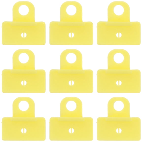 IDEANATEGRATE Car Retainer Auto Fasteners Car Door Window Glass Channel Clips Yellow Plastic 10Pack