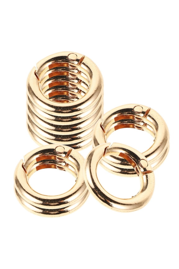 16Pcs Round Carabiner Clip Snap Key Ring Clips for Users Who Value Functionality and Style 0.8x0.8x0.08in