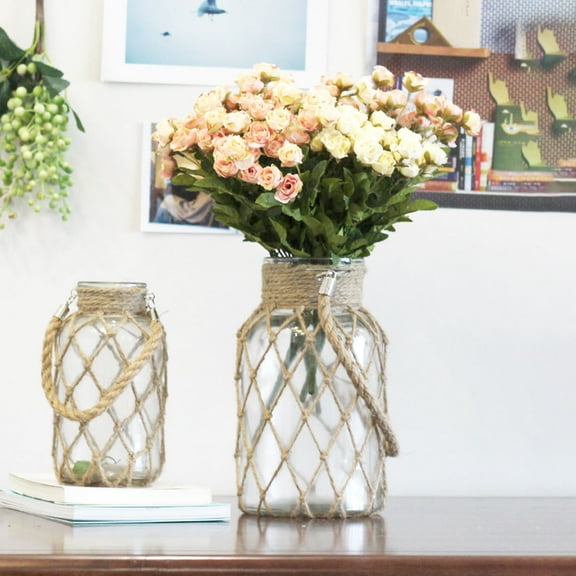 IDEANATEGRATE 17Pack Glass Flower Vases Cylindrical Shape for Plant Lovers