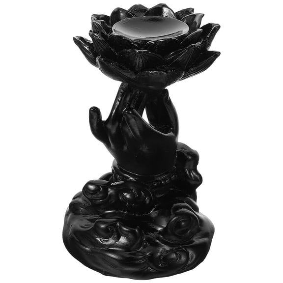 IDEANATEGRATE 1Pack Crystal Ball Support Base Resin Made Antique Style for Cabinet and Windowsill