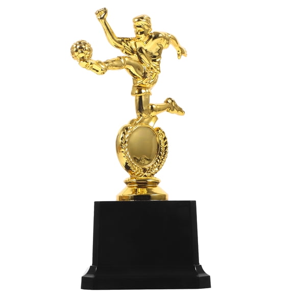 IDEANATEGRATE 1Pack Golden Football Trophies for Festivals and Birthdays in 7.1x2.9x2.9in