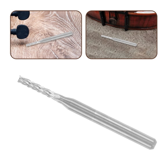 IDEANATEGRATE 1Pack Heavy Duty Drilling Bit for Violin Making and Repairing Luthiers Tool Silver 3.70X0.30X0.30cm