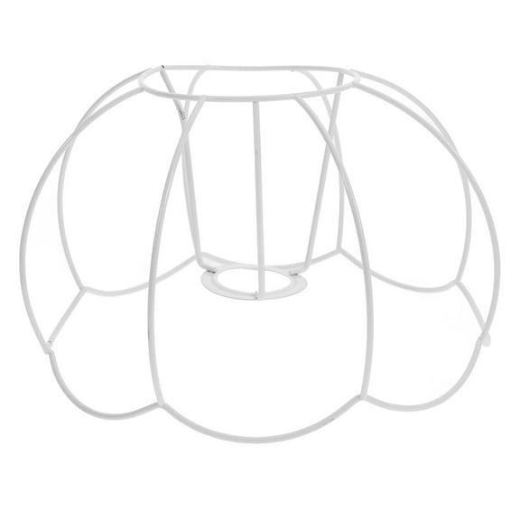 IDEANATEGRATE 1Pack Metal Lamp Shade Frame French Retro Style 11.8x9.8x6.2in Table Lamp Accessory for Living Room