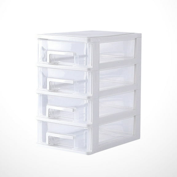 IDEANATEGRATE 1Pack Plastic Drawers 17x24x39.5in PP 4 Layers Dustproof for Living Room