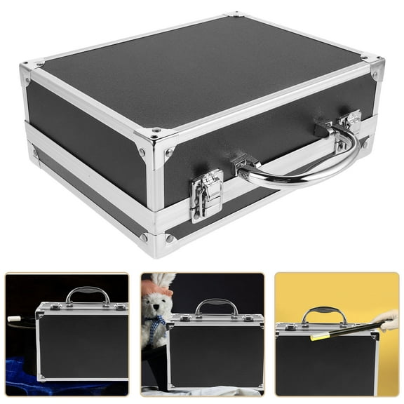 IDEANATEGRATE 1Pack Portable Multi Function Tool Box Black Abs Material Weather Resistant