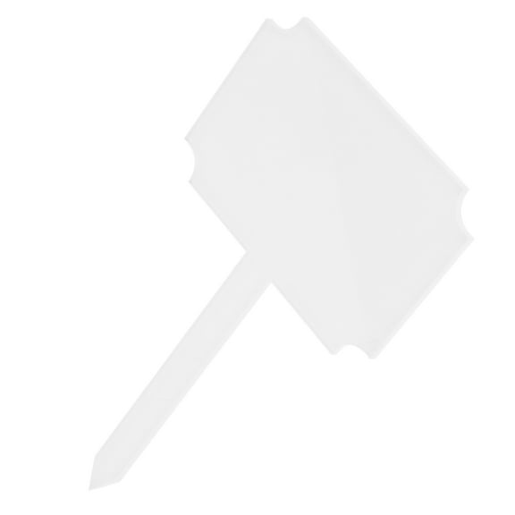 IDEANATEGRATE 1Pack Rectangular Garden Markers Tags For Commercial Landscaping Outdoor Garden 6.88X3.93X0.08in