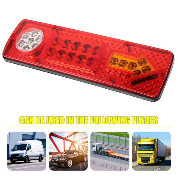 IDEANATEGRATE 1Pack Rectangular Rear Trailer Lights for Outdoor Driving and Harsh Conditions