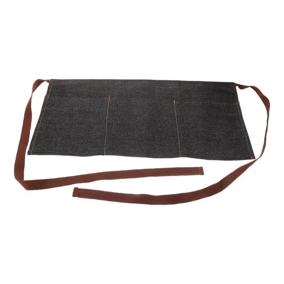 IDEANATEGRATE 1Pack Reusable Wrinkle Resistant Jean Half Apron With Pockets For Women Kitchen Use