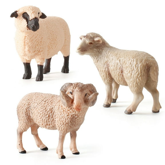 IDEANATEGRATE 1Pc Realistic Sheep Figures Toy For Kids As A Decorative Sheep Figurine