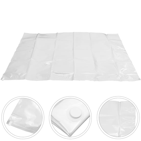 IDEANATEGRATE 1Pcs Compression Storage Bags for and Bedding Transparent 220X100X0.1in PE