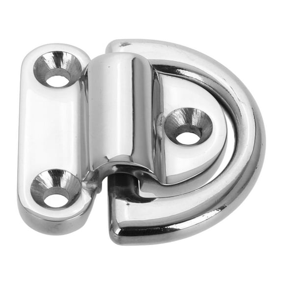 IDEANATEGRATE 1Pcs D Rings Tie Down Anchor for Boat Folding Pad Eye Stainless Steel Cleats