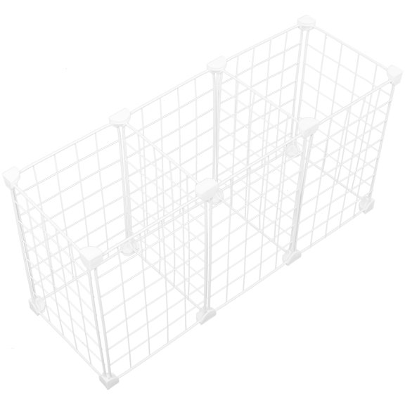IDEANATEGRATE 1Pcs Fridge Shelf Dividers White Grid Iron Plastic Seafood Storage