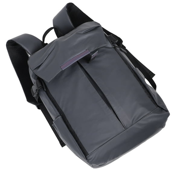 IDEANATEGRATE 1Pcs Grey Sleek Design Pu Polyester Carry Basketball Backpack for Cycling Enthusiasts