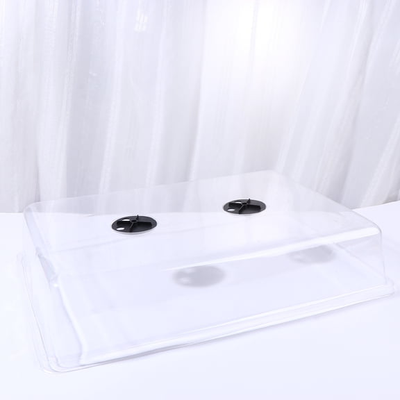 IDEANATEGRATE 1Pcs Heat Preservation Nursery Pots Lid for Square Shape with Ventilation for Home Use