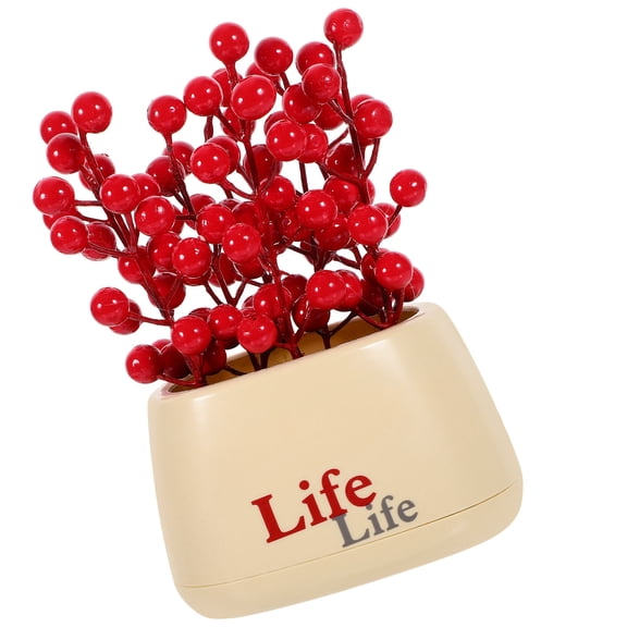IDEANATEGRATE Artificial Potted Fortune Tree Fruit for Chinese New Year Decoration