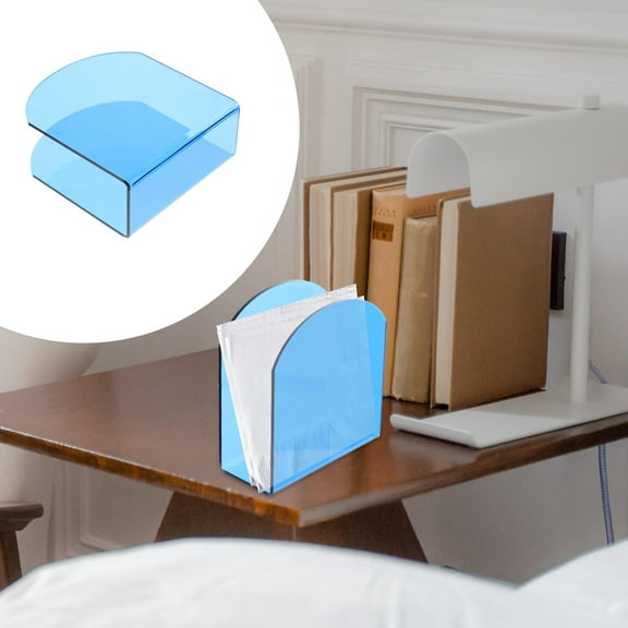 IDEANATEGRATE 1Pcs Table Napkins Holder Acrylic Tissue Storage Rack 5.1x4.7x2.2in For Bathrooms Kitchens Restaurants
